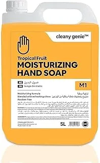 Cleany Genie Moisturizing Fragrance Hand Soap/Hand Wash Liquid - Tropical Fruit Fragrance, 5 Liter