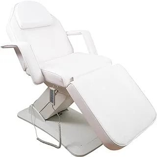 كول بيبي، 4 محركات كهربائية لجميع الأغراض و3 أقسام، كرسي طاولة قابل للطي لتدليك الوجه، سرير قابل للتعديل لصالون التجميل والمنتجعات الصحية وأثاث العيادة الطبية - أبيض