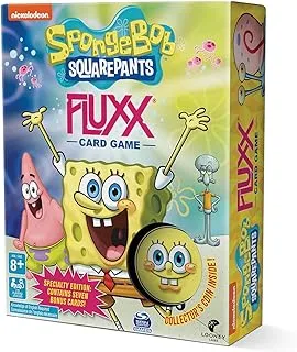 Looney Labs Spongebob Fluxx Game - Spongebob Card Game Card Games for Kids and Adults Fun Games Party Games Kids Games Best Card Games for Adults Games for Family Game Night 2-6 Player Games