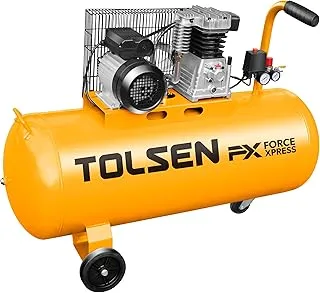 Tolsen 800W Silent and Oil Free Air Compressor, 24 Liter Capacity, Yellow