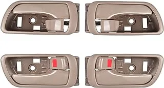 BJYXSHOP Interior Door Handle Replacements for Camry 2002 2003 2004 2005 2006 Front and Rear Driver Passenger Interior Handle,Beige, 4pcs