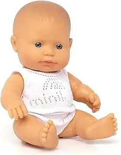 Miniland Newborn Baby Doll Caucasian Girl (21Cm, 8 1/4