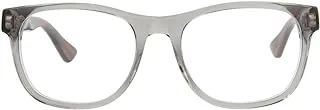 Gucci GG 0004O 004 Transparent Light Grey Plastic Square Eyeglasses 53mm