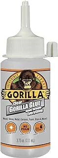 Gorilla Clear Glue, 3.75 Ounce Bottle, Clear, (Pack of 1)