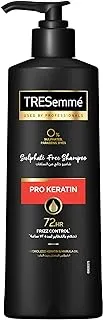 TRESemmé Pro Keratin Shampoo, with Hydrolyzed Keratin & Marula Oil for 72hr Frizz Control, Free from Sulphates, Parabens and Dyes, 250ML