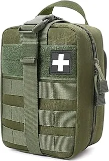 EMT Rip Away Pouch, IFAK First Aid Molle Pouches Tactical Medical Pouches for Hiking Camping Army Green