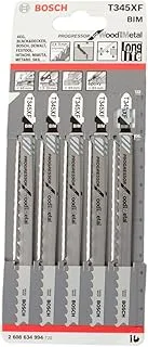 Bosch 2608634994 Progressor Jigsaw Blade Wood and Metal, Pack of 5