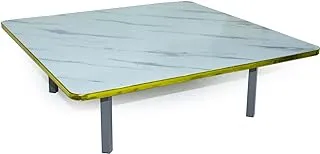 Folding Squre Tea Coffee Table Low Table, Foldable Dining Table, Study Table, Small Desk, Space Save(Size 80x80cm x Height 27cm)