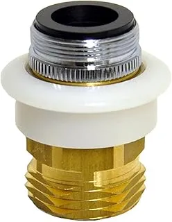 DANCO Dishwasher Snap Coupling Adapter, 15/16 in.-27M or 55/64 in.-27F x 3/4 in. GHTM, Brass (10521), Brass/Antique Brass