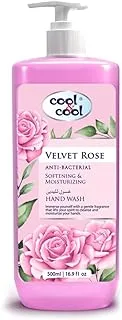 Cool & Cool Velvet Rose- 500Ml - Anti-Bacterial,Skin-Softening & Moisturizing Liquid Hand Wash