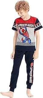 Marvel 2S20156-4Y Boy's Pajamas, 4 Year Size, Red/Grey/Navy