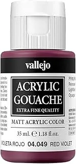 Vallejo 04.049 Acrylic Gouache Paint 35 ml, Red Violet