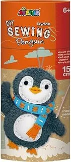 مجموعة Avenir Sewing My First Doll Penguin Kit لإنشاء باندا فائقة النعومة لتطوير المهارات الحركية والإبداع، آمنة وتعليمية موثوقة للتعلم الفني والترفيه للأطفال بعمر 3 سنوات فما فوق