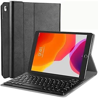 AWH Keyboard Case for iPad 10.2 2020 (2020 8th Generation/ 2019 7th Generation) iPad 7th Gen Case with Wireless Keyboard - iPad Air 3rd Gen Case with Magnetic Detachable Bluetooth Keyboard-Black