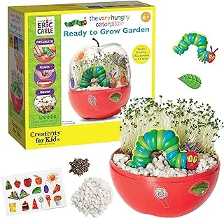 Creativity for Kids The Very Hungry Caterpillar: Ready to Grow Garden [Amazon Exclusive] Science Terrarium Kit Inspired from The World of Eric Carle Books, Gifts for Kids Ages 6-8+