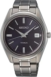 Seiko Herren-Uhr Quarz Titan mit Edelstahlband