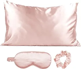 مجموعة Kitsch Satin Sleep Set أحمر الخدود مكونة من 3 قطع