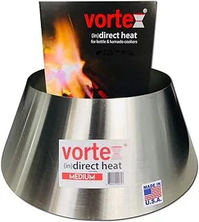 VORTEX (IN) DIRECT HEAT for Charcoal Grills, Medium Size - For Weber Kettle 22 26.75 WSM Smokey Mountain XL Kamado XL Big Green Egg