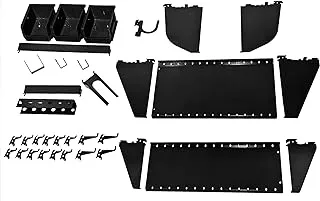 Wall Control KT-400-WRK B Slotted Tool Board Workstation Accessory Kit for Wall Control Pegboard Only, Black