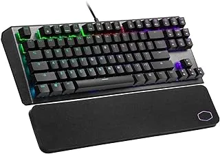 Cooler Master CK530 V2 Tenkeyless Gaming Mechanical Arabic Keyboard Blue Switch with RGB Backlighting, On-the-Fly Controls, and Aluminum Top Plate