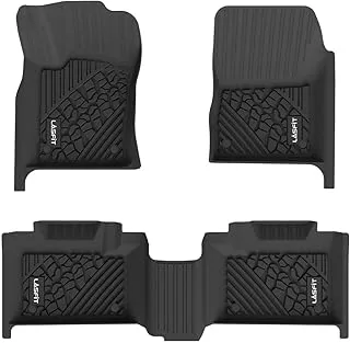 LASFIT Floor Mats Fit for 2016-2021 Jeep Grand Cherokee / 2016-2021 Dodge Durango (2nd Row Bench Seating Only) All Weather Car Liners