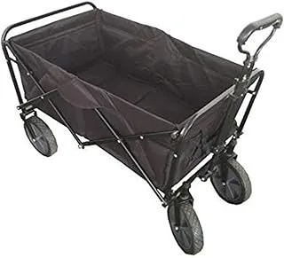 Folding camping multi-function shopping cart, Black