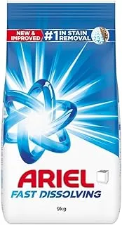 Ariel Fast Dissolving Laundry Detergent Powder, 9 KG