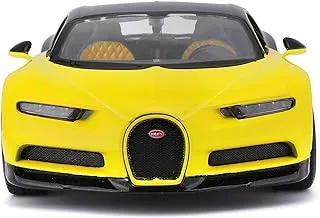 Bugatti Chiron Yellow and Black 1/24 Diecast Model Car by Maisto 31514