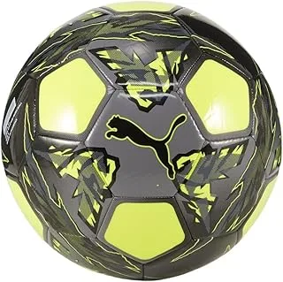 PUMA RUSH Male/Unisex Training Balls Cool Dark Gray-Electric Lime- Black SIZE 4