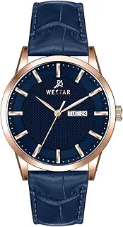 Westar Gents Quartz Blue Dial 42mm Blue Strap Watch - EX7600PPN644