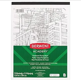 Derwent Academic Tracing Pad 40 Sheets, 9-Inch x 12-Inch Size