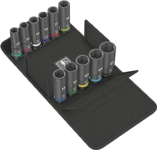 Wera 05004841001 8790 C Impaktor Deep Set 1Jeu de douilles, 11 pièces, Black