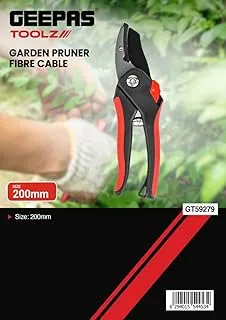 Geepas Garden Fibre Handle Pruner with Lock System, 200 mm Size