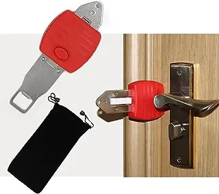 ANPEN Lightweight Portable Door Lock, Travel Lock, School Lockdown, Temporary Door Lock, Night Lock, Privacy Lock, Lock for Apartment, Dormitory, Motel, Hotel, Bathroom Bedroom Door