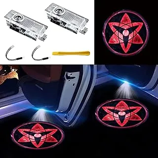 SOONDAR Car Door Lights Projector for BMW 3/5/6/7/X1/X2/X3/X4/X5/X6/X7/Z/M/GT Series 2PCS Car Door Logo Projector Lights for Most BMW Series Naruto Sharingan Mangikiu Shalingan