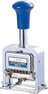 Lion Pro-Line Heavy-Duty Rubber Faced Wheel Automatic Numbering Machine, 6-Wheel, 1 Numbering Machine (MM-21)