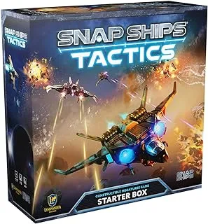 Snap Ships: Tactics Starter Box - The Strategic Miniatures Battle Game You Play with Modular Fully Customizable Ship Models, Ages 14+, 1-2 Players