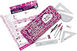 Helix Camo Mathematical Instruments Set, Pink