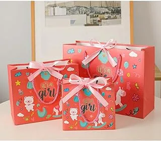 Pack of 2 - It's A Girl Bag Gift Bag - Large 42x30x15cm