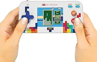 My Arcade Tetris Gamer V: نظام ألعاب فيديو محمول مع 201 لعبة، شاشة ملونة كاملة 2.5 بوصة، حجم الجيب