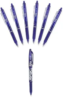 Pilot Frixion Erasable Gel Pens Point Blue Ink (6) + Frixion Ball Fine Point (Blue 0.7mm) Pack Of 6