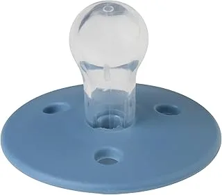 Mininor - Round Pacifier Silicone 6M - Blue Whale