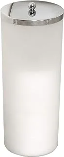 Zenna Home 7668K, Toilet Paper Canister, Frosted