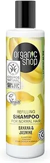 Organic Shop Refilling Shampoo for Normal Hair Banana and Jasmine, 280 ml