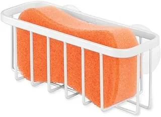 iDesign Gia Sink Suction Holder for Sponges, Scrubbers, Soap in Kitchen, Bathroom, Bathtubs, 5.75