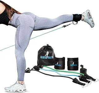 Glute-Tastic - Ankle Kickback Strap with Resistance Bands for Butt & Hip Exercises