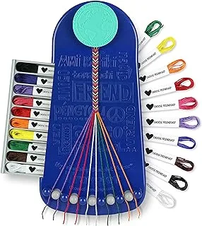 Choose Friendship, My Friendship Bracelet Maker®, 20 Pre-Cut Threads - Makes Up to 8 Bracelets (Craft Kit, Kids Jewelry Kit, Gifts for Girls 8-12)