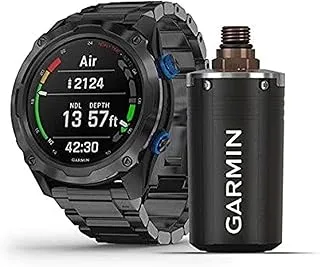 حزمة GARMIN DESCENT MK2I، تيتانيوم كربون رمادي DLC مع حزام DLC تيتانيوم