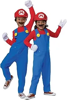 Disguise Mario Costume for Kids, Official Super Mario Bros Costume and Accessories for Children, Size (4-6)