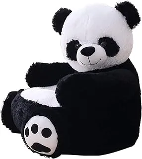 Kids Sofa Chair, Toy Shape Seat, Baby Nest Sleeping Bed Cushion Stuffed, Teddy Bear Doll (Black&White)